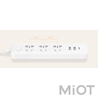 Удлинитель Mi Power Strip 20W Fast Charge (3 sockets +2 USB+1 TypeC)