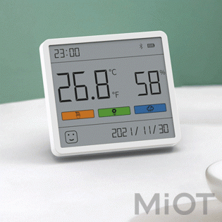 Датчик температуры и влажности (метеостанция) Xiaomi ATuMan Duka White TH1