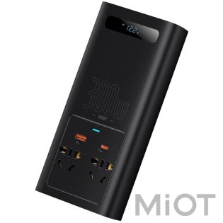 Автомобільний інвертор DC-AC Baseus Super Si Power 300W Black (CGNB010101)
