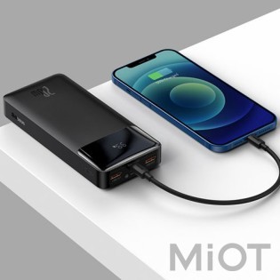 Універсальна батарея Baseus Bipow Digital Display Power bank 20000 mAh 20W Black (PPDML-M01)