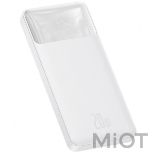 Зовнішній акумулятор (Power Bank) Baseus Bipow Digital Display 10000 mAh 20W White (PPBD050502)(PPDML-L02)