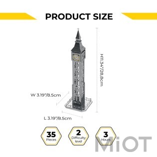 Модель Біг Бен з годинником The Great Bell Metal-Time MT077