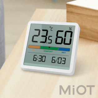 Термогігрометр Xiaomi YIDA Time 8280 Black