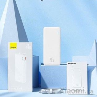 Внешний аккумулятор (Power Bank) Baseus Airpow 20000mAh 20W White (PPAP20K)