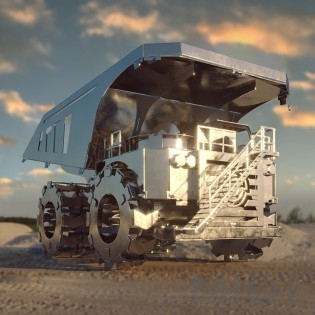 Карьерный самосвал механический конструктор Quarry Transporter Metal-Time MT014