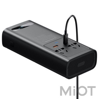 Автомобільний інвертор DC-AC Baseus Super Si Power 500W Black (CGNB000101)