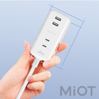 Подовжувач Xiaomi AIGO Power Strip (3 розетки; 2 USB)  White1 m (AC0320)