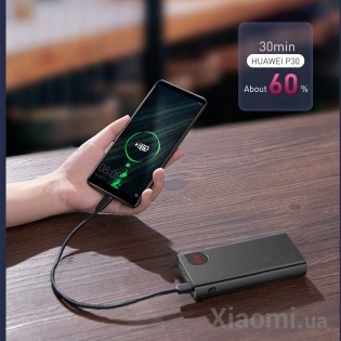 Универсальная батарея Baseus Adaman Metal Digital Display PD3.0+QC3.0 22.5W 10000mAh Black (PPAD000001)