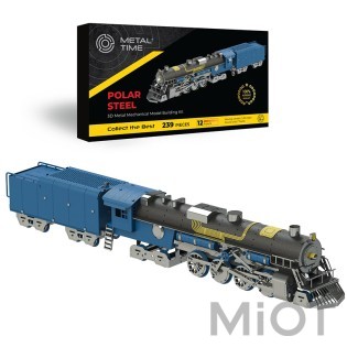 Поезд Полярный экспресс цветной Metal-Time Polar Steel color MT052