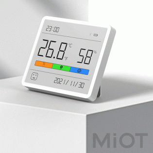 Датчик температуры и влажности (метеостанция) Xiaomi ATuMan Duka White TH1