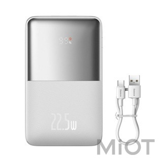 Універсальна батарея Baseus PPBD2 BIPOW PRO 22.5W DIGITAL Display Power Bank 20000Mah White