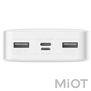 Зовнішній акумулятор (Power Bank) Baseus Bipow Digital Display 20000 mAh 15W White (PPDML-J02/PPBD20)
