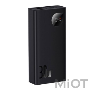 Зовнішній акумулятор (Power Bank) Baseus Adaman Metal Digital Display 10000 mAh 30W Black (PPAD040101/PPADM2-10)