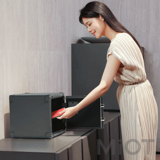 Умный сейф Xiaomi CRMCR Retro Mechanical Smart Safe Deposit Box Grey BGX-D1-30J/SG-30MD