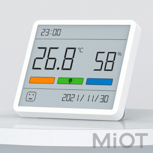Датчик температуры и влажности (метеостанция) Xiaomi ATuMan Duka White TH1