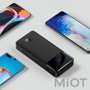 Універсальна батарея Baseus Bipow Digital Display 20000 mAh 15W Black (PPDML-J01)