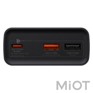 Зовнішній акумулятор (Power Bank)  Baseus Adaman Metal Digital Display 20000 mAh 30W black (PPAD030001)