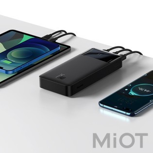 Зовнішній акумулятор (Power Bank) Baseus Bipow Digital Display 10000 mAh 15W White (PPDML-I02)