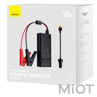 Автомобільний інвертор DC-AC Baseus Super Si Power 500W Black (CGNB000101)