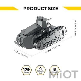 Механічний танк World of Tanks Renault FT-17 Nimble Fighter Metal-Time MT010