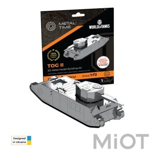 Модель танка конструктор World of Tanks TOG II Metal-Time MT067