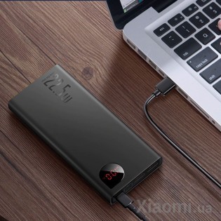 Универсальная батарея Baseus Adaman Metal Digital Display PD3.0+QC3.0 22.5W 10000mAh Black (PPAD000001)