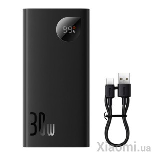 Внешний аккумулятор (Power Bank) Baseus Adaman Metal Digital Display 10000 mAh 30W Black (PPAD040101/PPADM2-10)