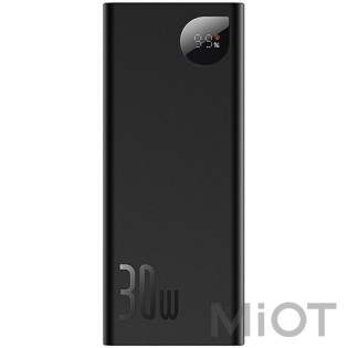 Зовнішній акумулятор (Power Bank)  Baseus Adaman Metal Digital Display 20000 mAh 30W black (PPAD030001)