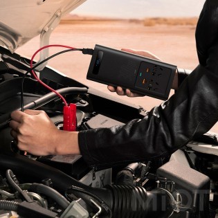 Автомобільний інвертор DC-AC Baseus Super Si Power 300W Black (CGNB010101)