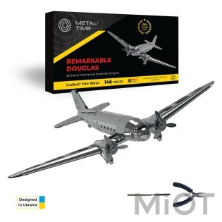 Літак конструктор DC-3 Remarkable Douglas Metal-Time MT057