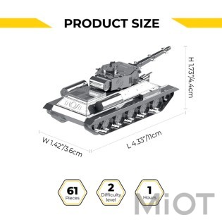 Модель танка конструктор T-34/85 Metal-Time MT071