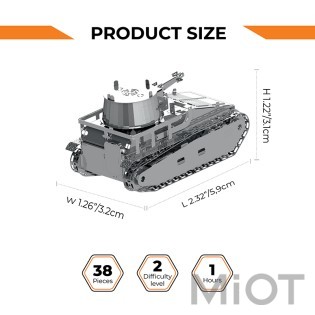 Модель танка конструктор від Metal Time World of Tanks Leichttraktor Vs.Kfz.31 MT063