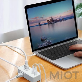 Подовжувач Xiaomi AIGO Power Strip (3 розетки; 2 USB)  White1 m (AC0320)