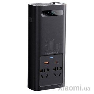 Автомобильный инвертор DC-AC Baseus Super Si Power 500W Black (CGNB000101)