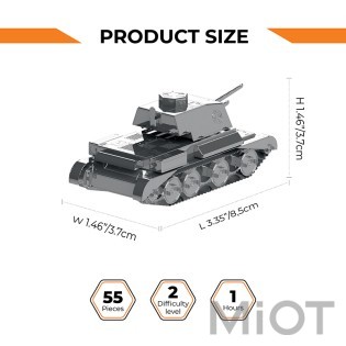 Конструктор танка от Metal Time World of Tanks Cruiser Mk III MT064