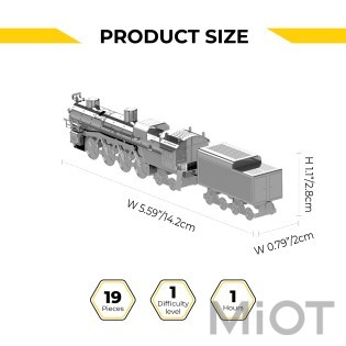 Потяг до складання Полярна сталь Polar Steel SE Metal-Time Train MT082