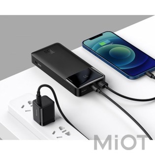 Універсальна батарея Baseus Bipow Digital Display 20000 mAh 15W Black (PPDML-J01)