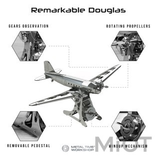 Літак конструктор DC-3 Remarkable Douglas Metal-Time MT057