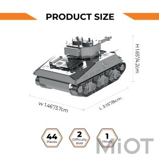 Модель танка конструктор від Metal Time World of Tanks M4 Sherman MT070