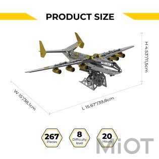 Конструктор МРИЯ АН-225 Эксклюзивная версия Ukrainian Dream Metal-Time MT001EE