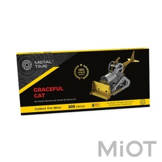 Модель бульдозера строительство Graceful CAT Metal-Time MT073