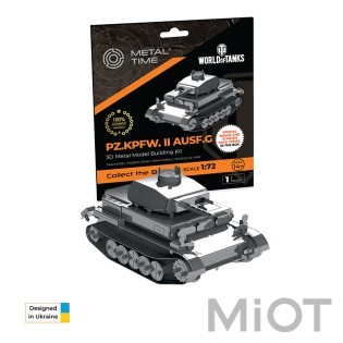 Модель танка конструктор World of Tanks Pz.Kpfw. II Ausf. G Metal-Time MT061