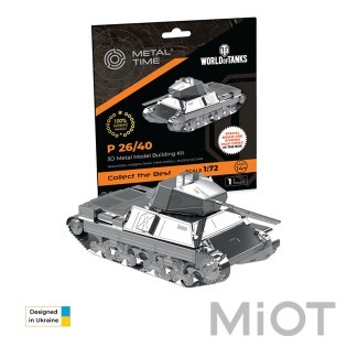 Модель танка конструктор от Metal TimeWorld of Tanks P 26/40 MT062