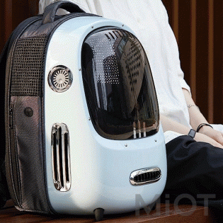 Рюкзак для переноски кошек Xiaomi Breezy Smart Cat Carrier Green P7701