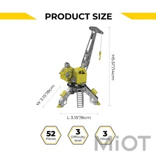 Модель підйомний кран Mighty Machine Metal-Time MT055