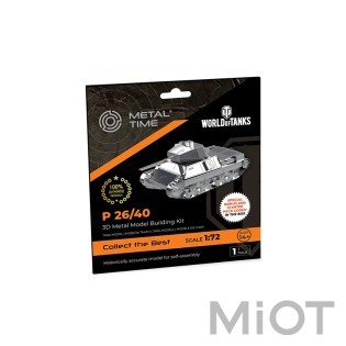 Модель танка конструктор від Metal TimeWorld of Tanks P 26/40 MT062