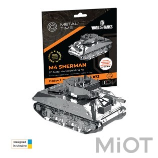 Модель танка конструктор від Metal Time World of Tanks M4 Sherman MT070