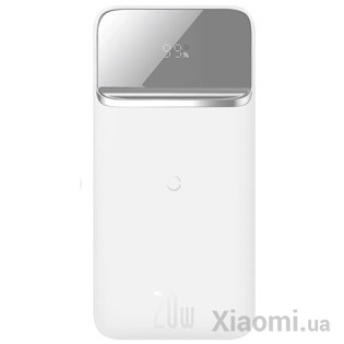 Универсальная батарея Baseus Magnetic Wireless Quick Charging 20W 10000мАч, White (PPMT-02)