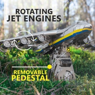 Модель літака АН-225 Мрія АНТОНОВ зібрана Ukrainian Dream Metal-Time MT001/READY