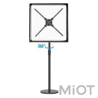Голографічний 3D настільний вентилятор YIDA 3D LED fan 52cm kit з підлоговим кронштейном та захисною рамкою